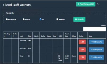 Arrest Register
